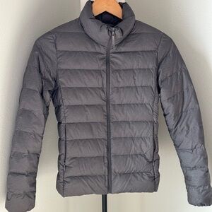 Uniqlo Ultra Light Down Jacket | Grey Puffer Jacket | XXS